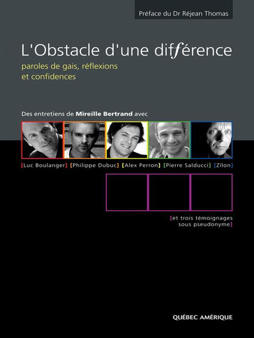 Title details for L'Obstacle d'une différence by Mireille Bertrand - Available